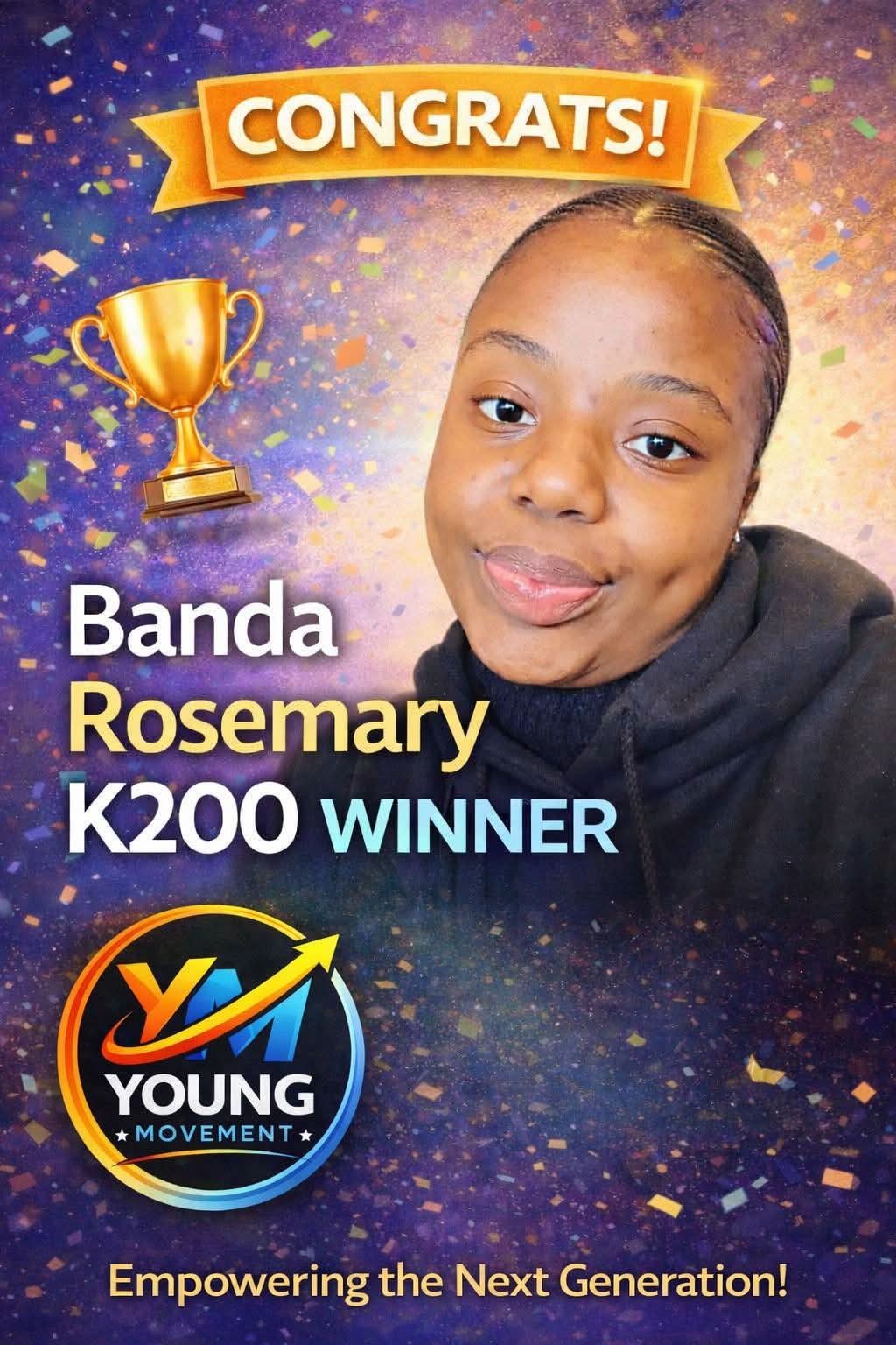 Giveaway Winner  Banda Rosemary